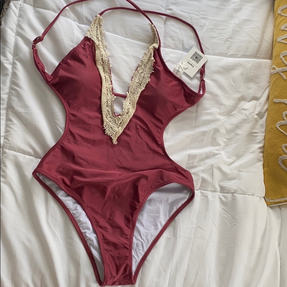 Brand new cupshe maroon one piece